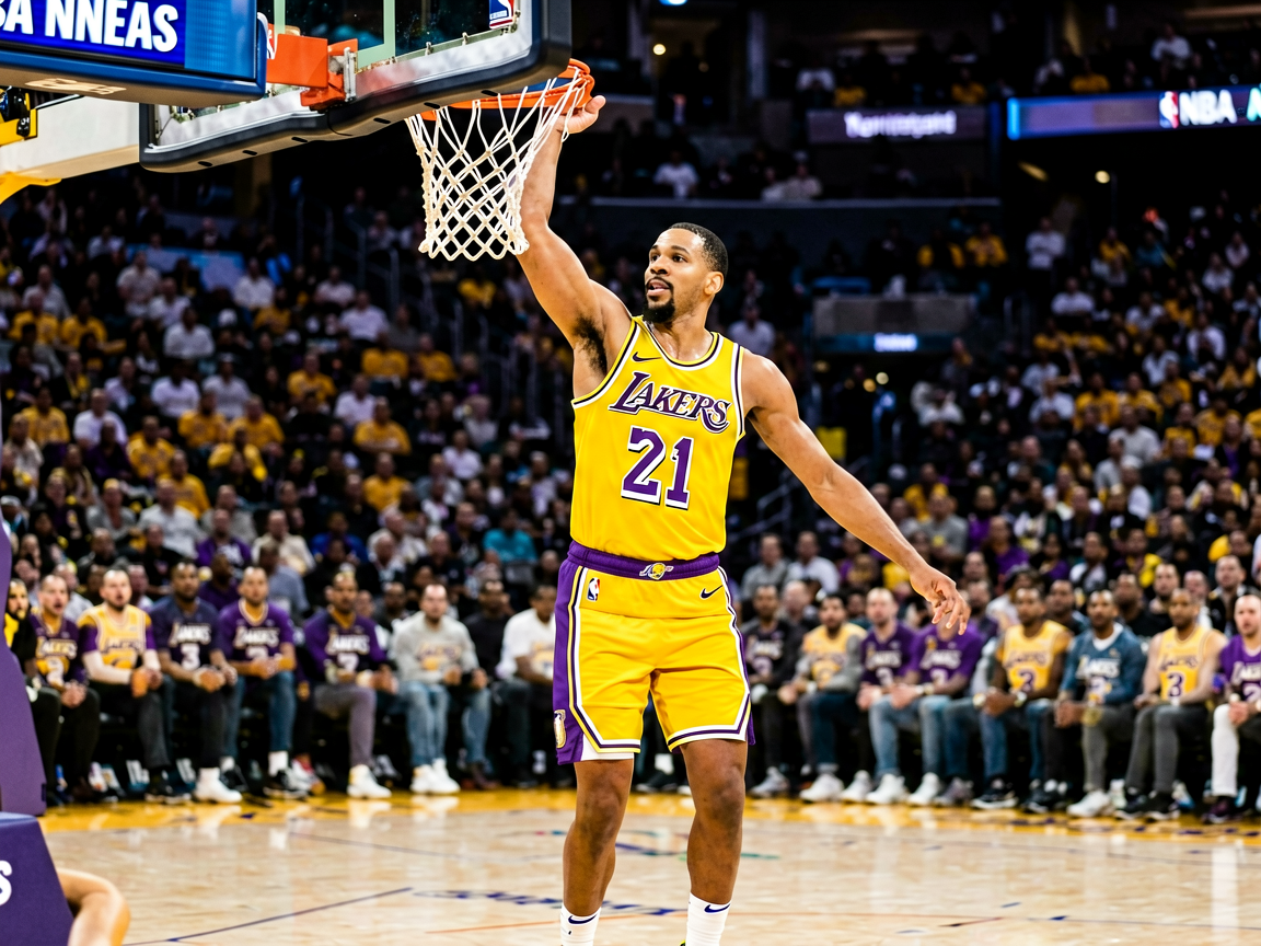 NBA湖人队比赛精彩瞬间
